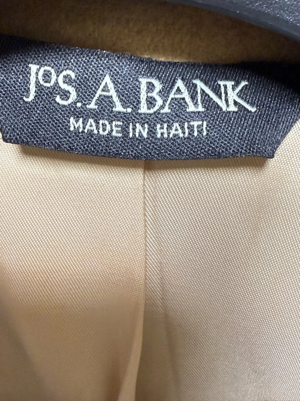 Vintage Jos. A Bank 100% Camel Hair 2 Button Notched Lapel Blazer Sport Coat